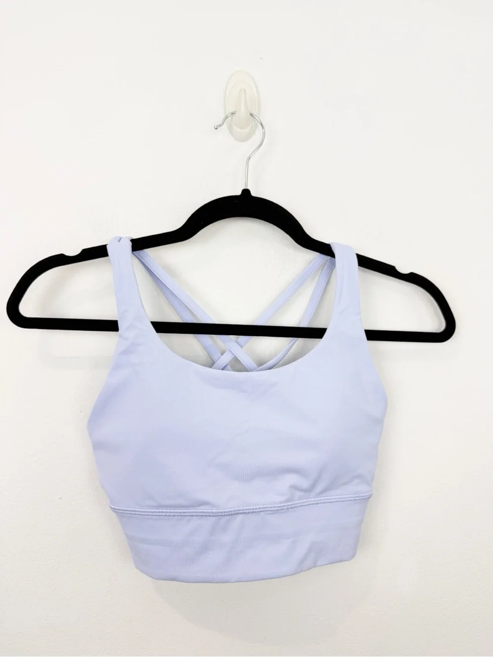 Lululemon Energy Bra Long Line Light Blue Lavender Size 4